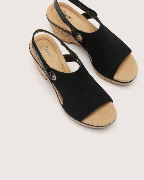 Sandale compensée Giselle Sea, pied large - Clarks