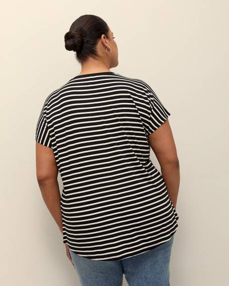 Striped Modern-Fit Crewneck Tee - PENN. Essentials