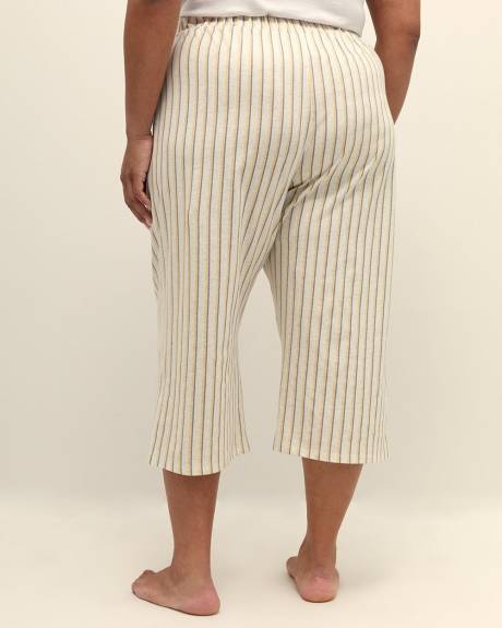 Pyjama Capri Pant with Garfield Floral Print - ti Voglio