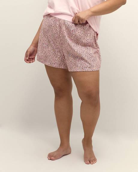 Ensemble de pyjama t-shirt et boxer rose - ti Voglio