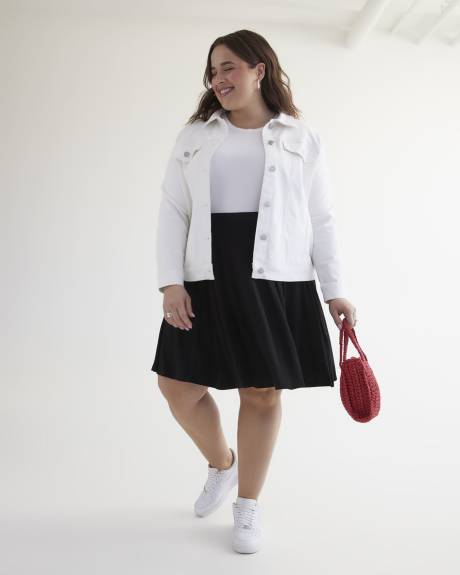 Responsible, Black Mini Knit Skort