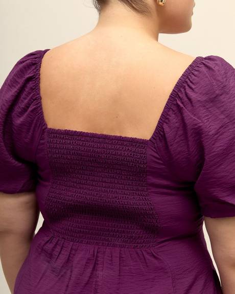 Responsible, A-Line Dress with Pleated Front Waist - Addition Elle