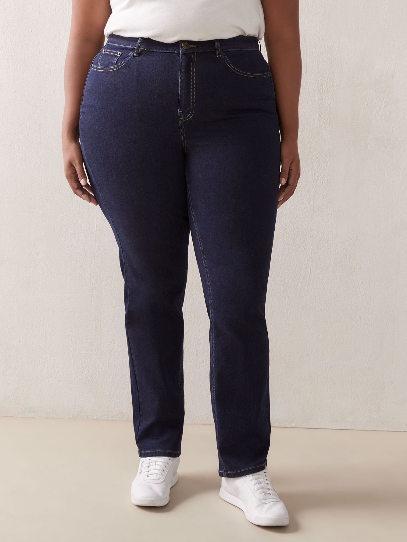petite women's straight leg jeans