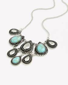 Collier court style western avec pierres