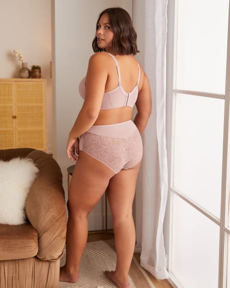 Wireless Plunge Bra With Mesh At Back - Déesse Collection