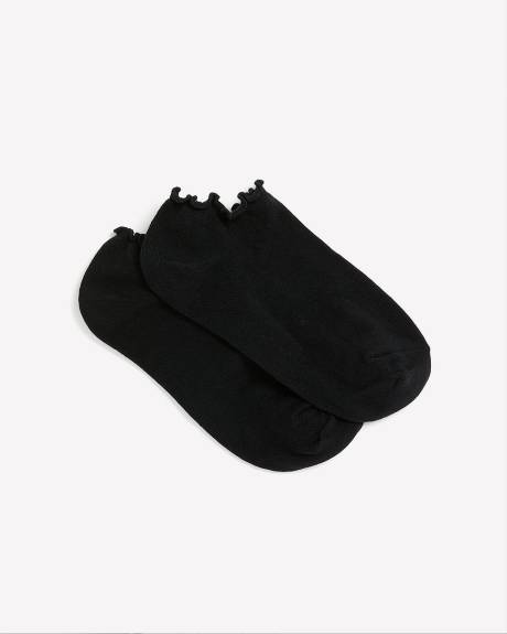 Chaussettes cheville à ourlet ondulé