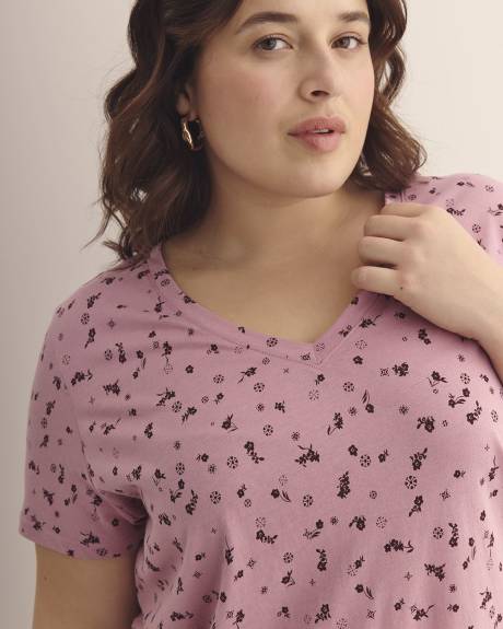 T-shirt col en V, coupe boyfriend - Essentiels PENN.