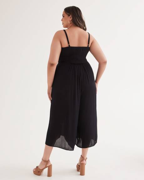 Cropped Wide-Leg Jumpsuit - City Chic