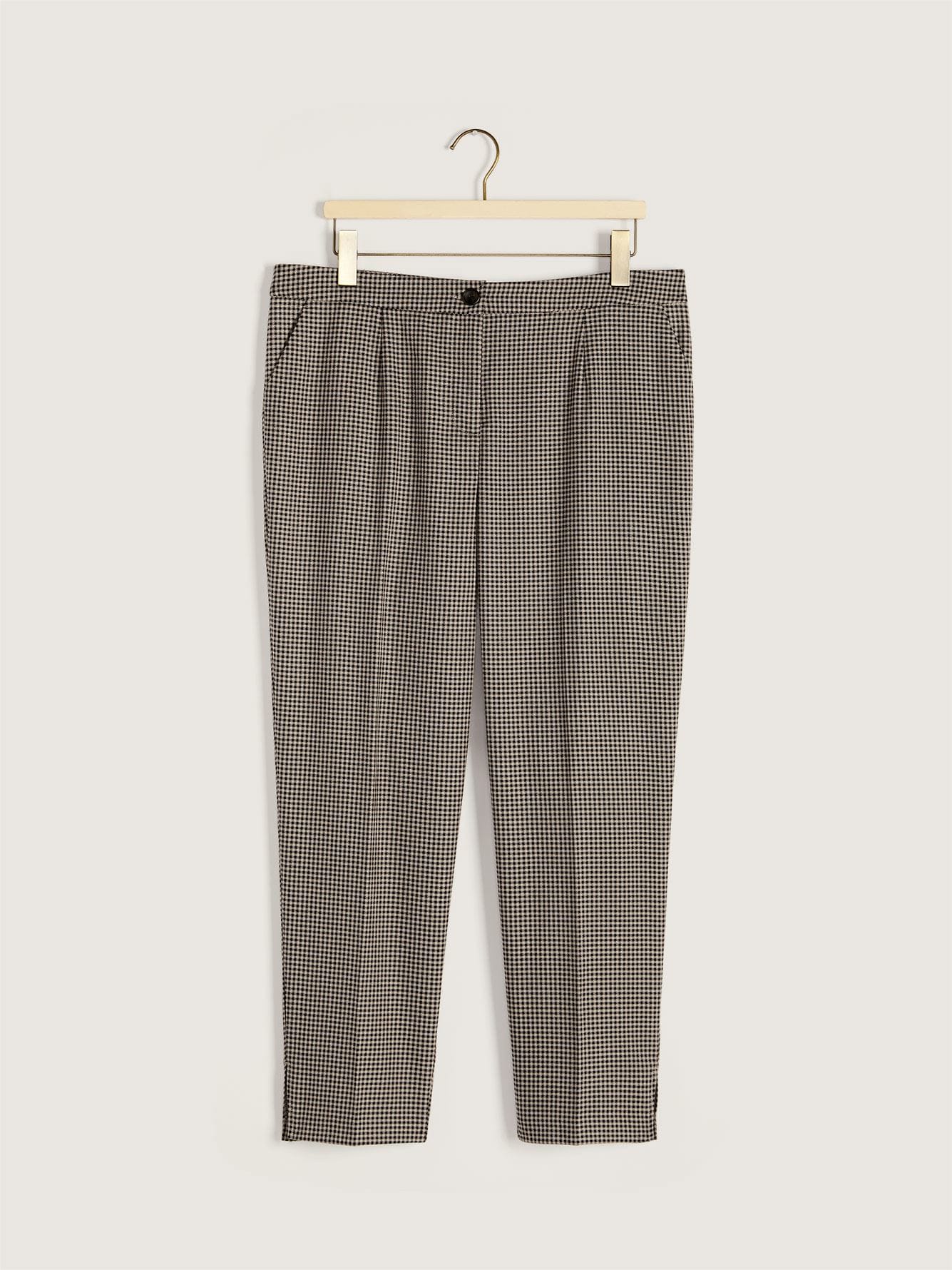 checkered stripe pants