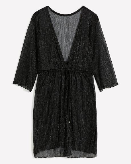 Shimmer Lux See-Through Swim Cover-Up - Cover Me