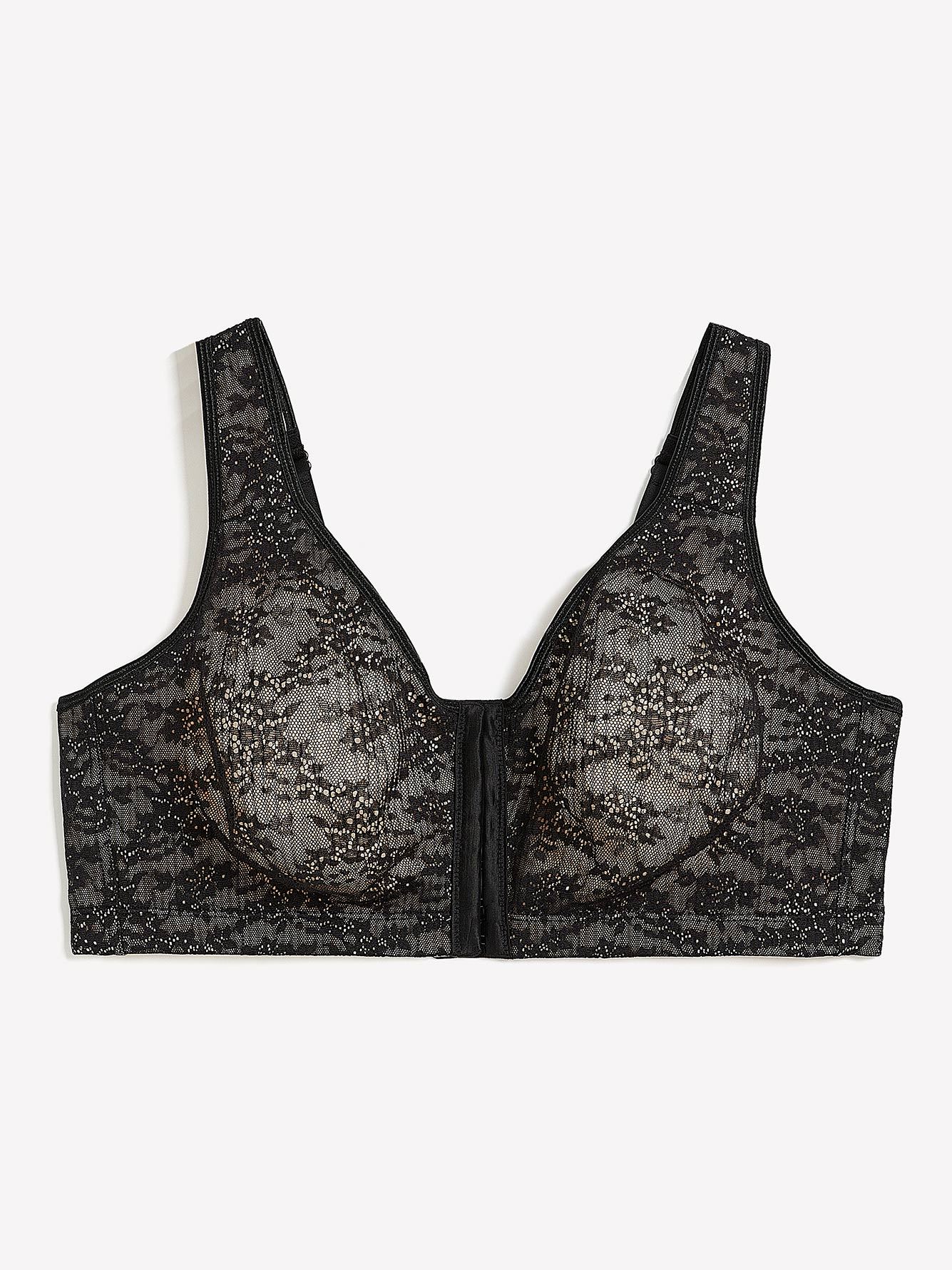 Bras for Women,Clearance Lace Wireless Front Closure Bras For