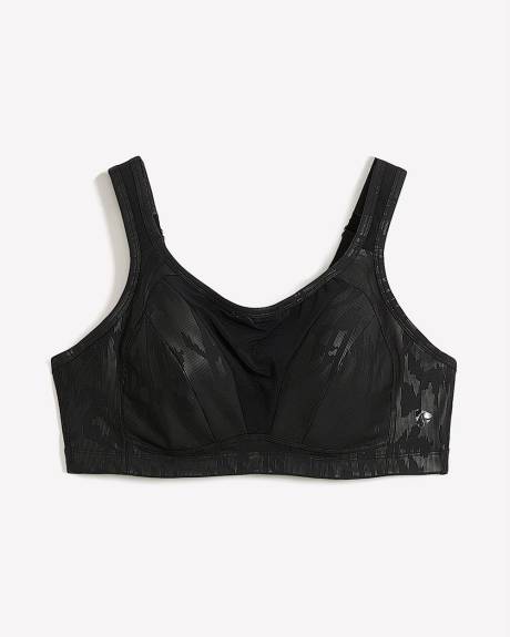High Support Underwire Sports Bra with Foil Pattern - Active Zone