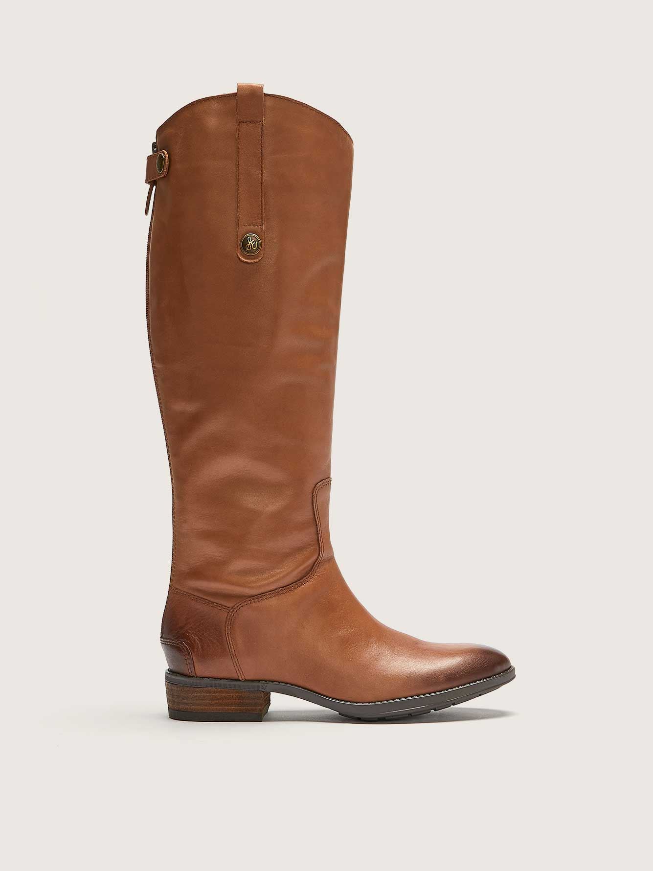 Wide Penny Leather Riding Boot - Sam Edelman | Penningtons