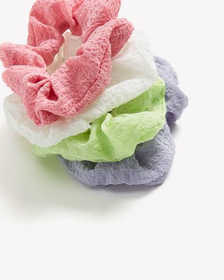 Textured Scrunchies, Set of 4 - Addition Elle
