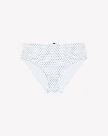 High-Cut Double-Mark Print Brief with Shiny Elastic - ti Voglio