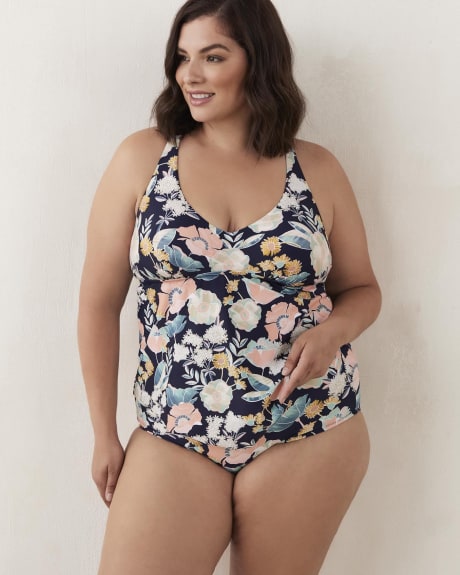 Haut tankini Trinidad à imprimé floral - Raisins Curve