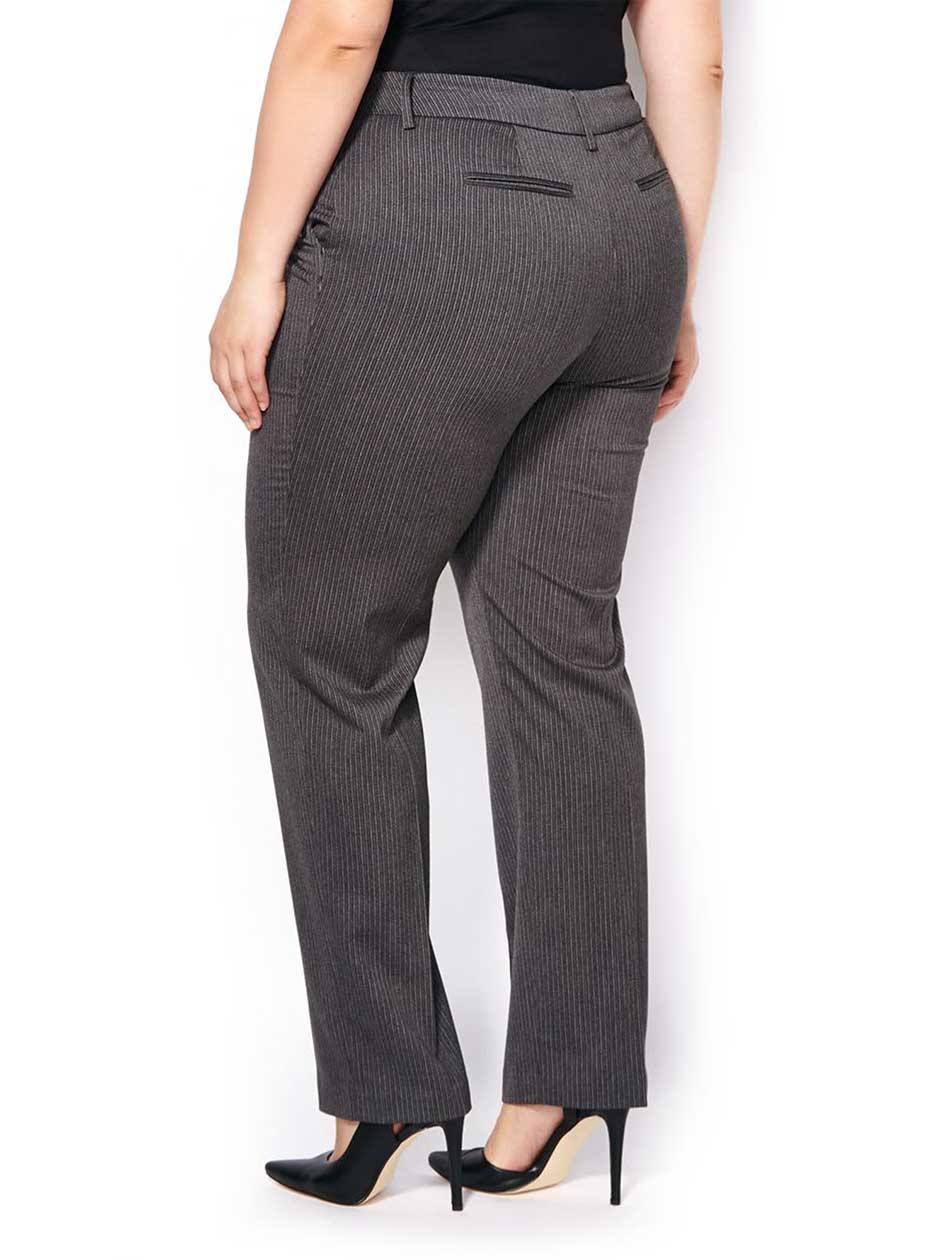 striped straight leg pants