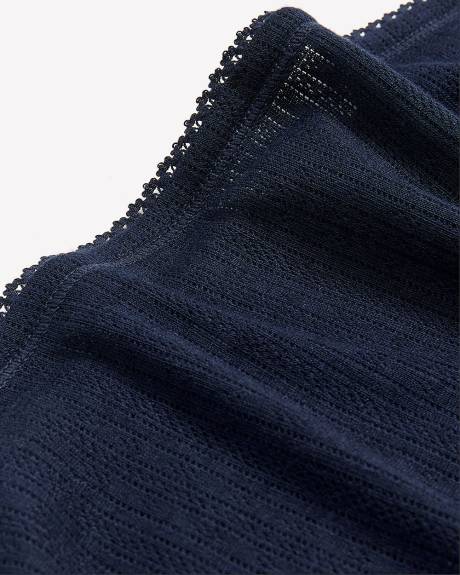 Culotte classique en mailles pointelle avec élastique picot - ti Voglio