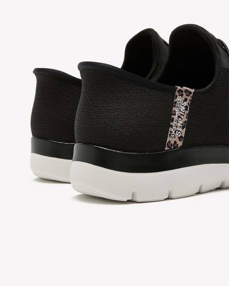Wide Width, Summits Slip-Ins with Leopeard Trim - Skechers
