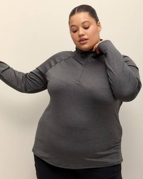 Half-Zip Mock-Neck Pull-Over - Active Zone