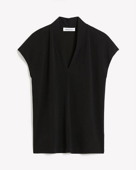 Sleeveless V-Neck Knit Top - Addition Elle