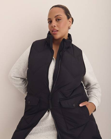 Responsible, Long Hooded Vest - Active Zone