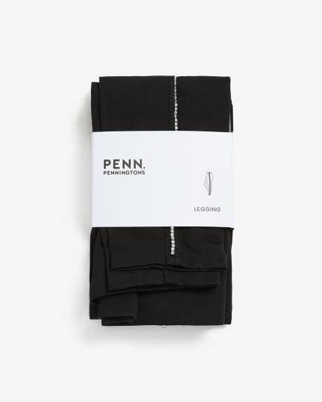 Black Ponte de Roma Fashion Legging - PENN. Essentials