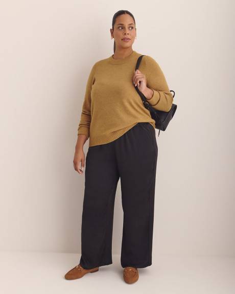 Satin Wide-Leg Pant