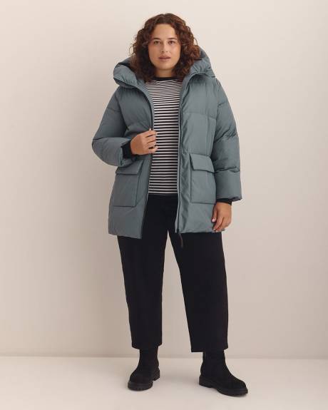 Short Hooded Puffer Jacket