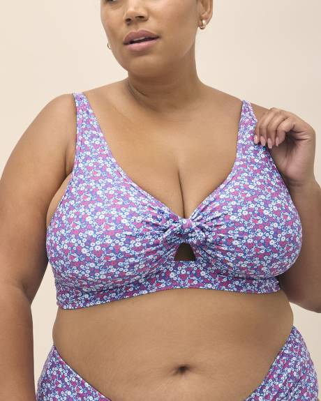 Haut de bikini noué Annie avec petite ouverture - Nana The Brand