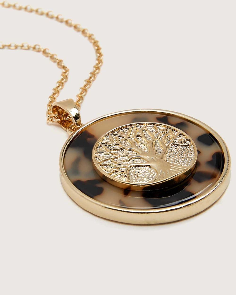 Short Necklace With Medallion Pendant - In Every Story
