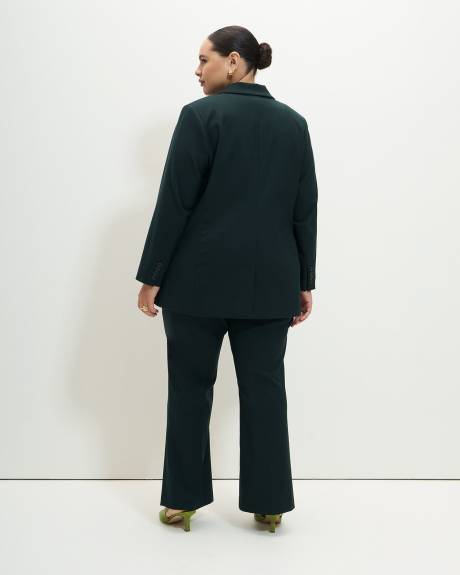 Twill Fitted Blazer, Green - Addition Elle