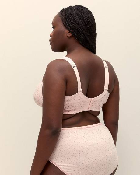 Soutien-gorge en coton chiné à coeurs avec dentelle, sans armatures - ti Voglio