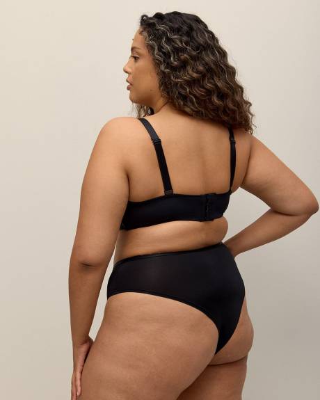 Black Cheeky Brief with Lace - Déesse Collection