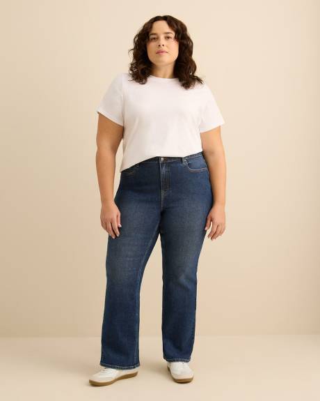 Jean taille haute &agrave; jambe &eacute;vas&eacute;e, coupe classique, longueur petite - d/C Jeans