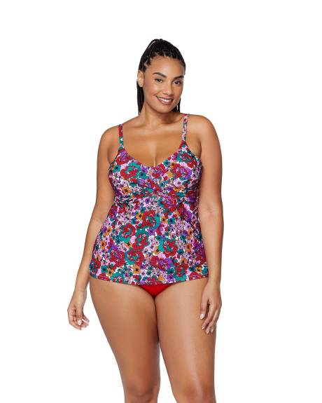 Haut tankini Aeries fleuri - Raisins Curve