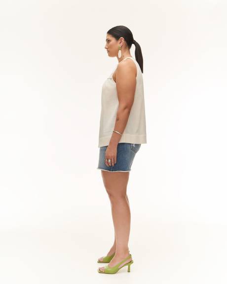 Haut licou crocheté sans manches - Addition Elle