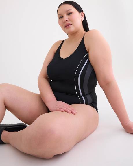 Responsible, Sway Splice V-Neck One-Piece Swimwear - Finz
