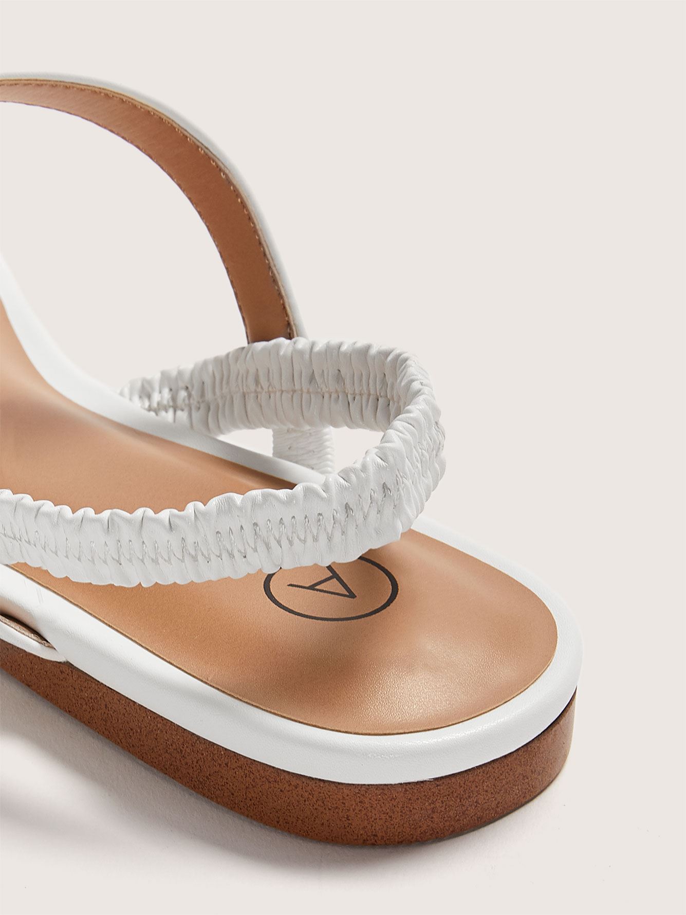 flat sandals with elastic straps