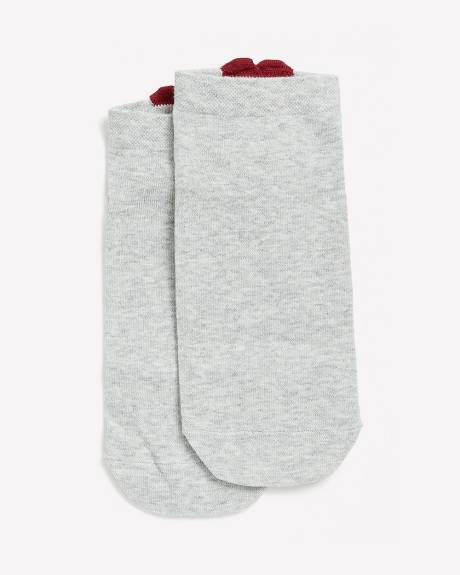 Ankle Socks with Heart Tab