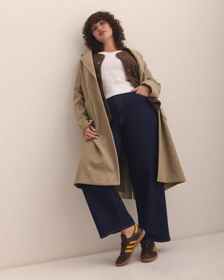 Sherpa Cardigan with Snaps