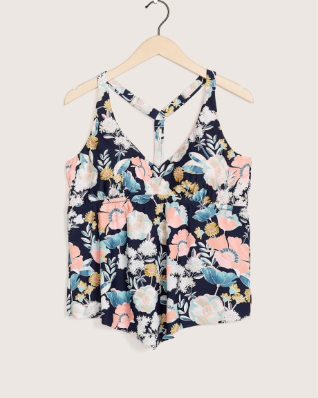 Haut tankini Trinidad à imprimé floral - Raisins Curve