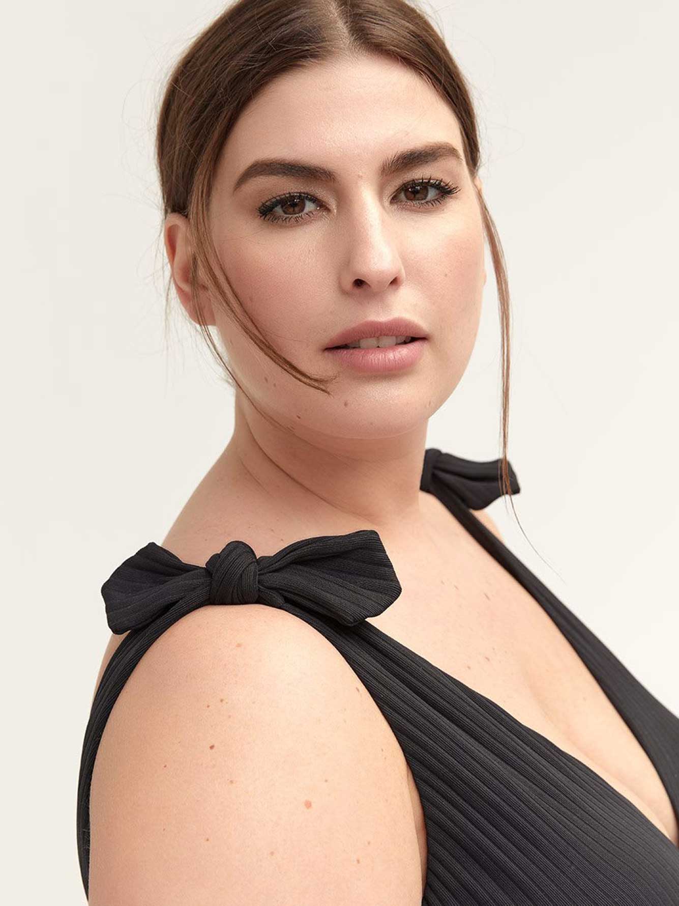 One Piece Swimsuit with Bow Detail Raisins Curve Penningtons