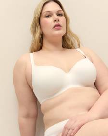 White Microfiber Underwire T-Shirt Bra - Déesse Collection