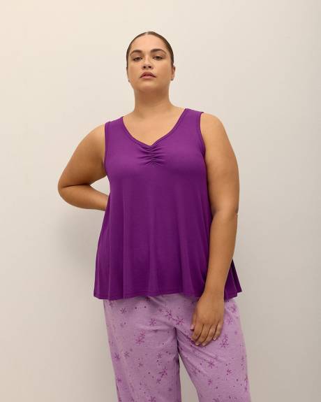 Ribbed Flared Pyjama Cami - ti Voglio