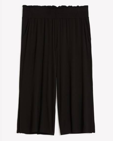 Responsible, Black Knit Gaucho Pant
