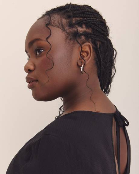 Blouse à col rond et taille élastique - Addition Elle