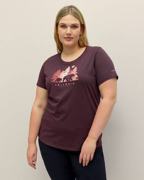 T-shirt à manches courtes avec imprimé de la forêt - Columbia