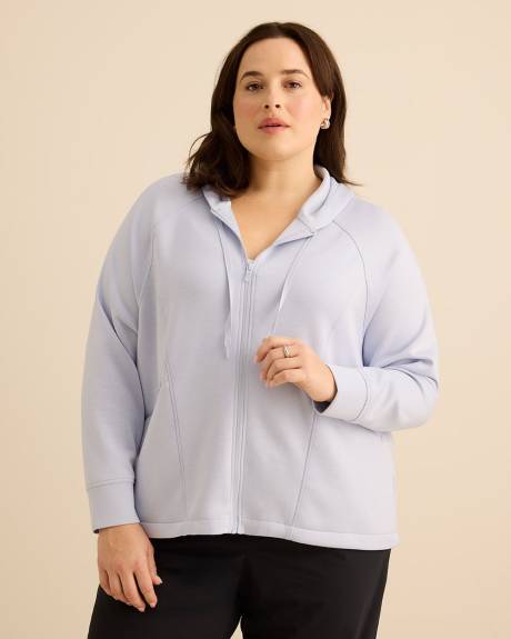 Veste l&eacute;g&egrave;re &agrave; capuche et fermeture &eacute;clair, tissu responsable - Active Zone