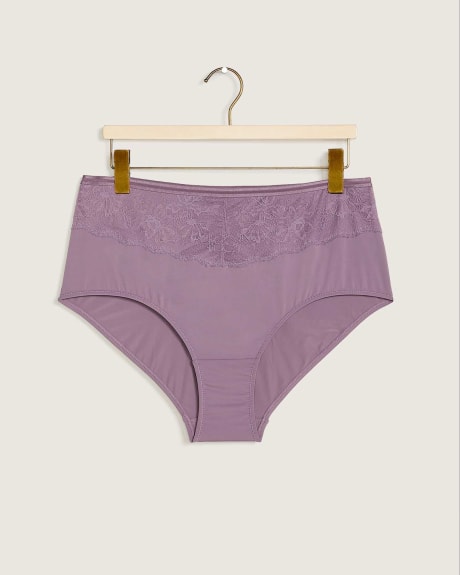 Culotte classique en microfibre avec dentelle - ti VOGLIO